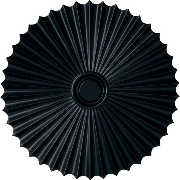 Ekena Millwork Shakuras Ceiling Medallion (For Canopies up to 5 3/4"), Hand-Painted Night Shade, 33 7/8"OD x 2"P CM34SHNSF - main